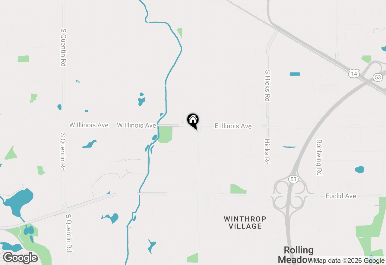 Map of 16 W Fern Court #103A, Palatine, IL 60067