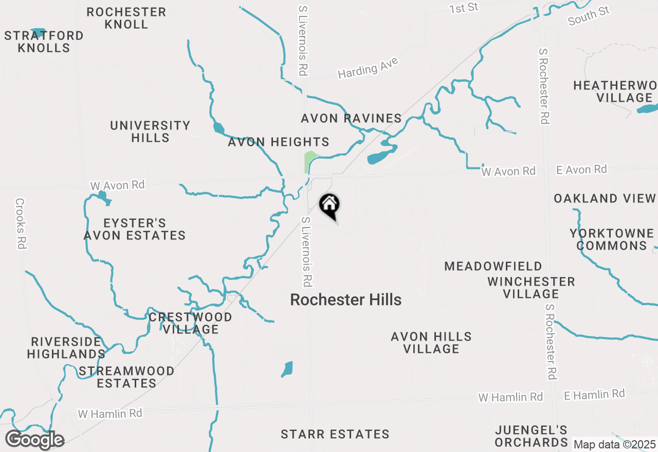 Map of 947 Wexford Way, Rochester Hills, MI 48307