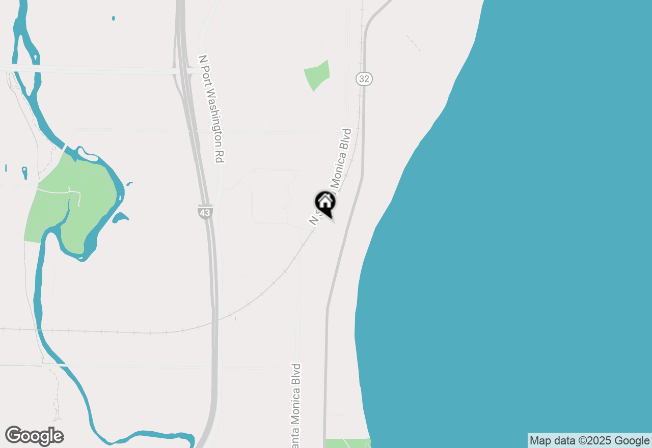 Map of 6711 N Holly Ct, Fox Point, WI 53217