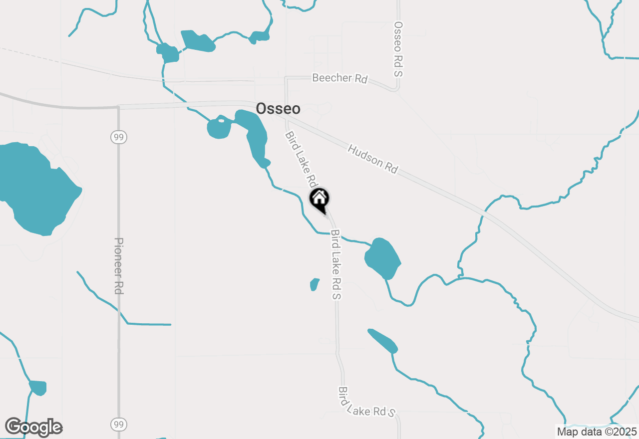 Map of 3400 Bird Lake Road S, Osseo, MI 49266