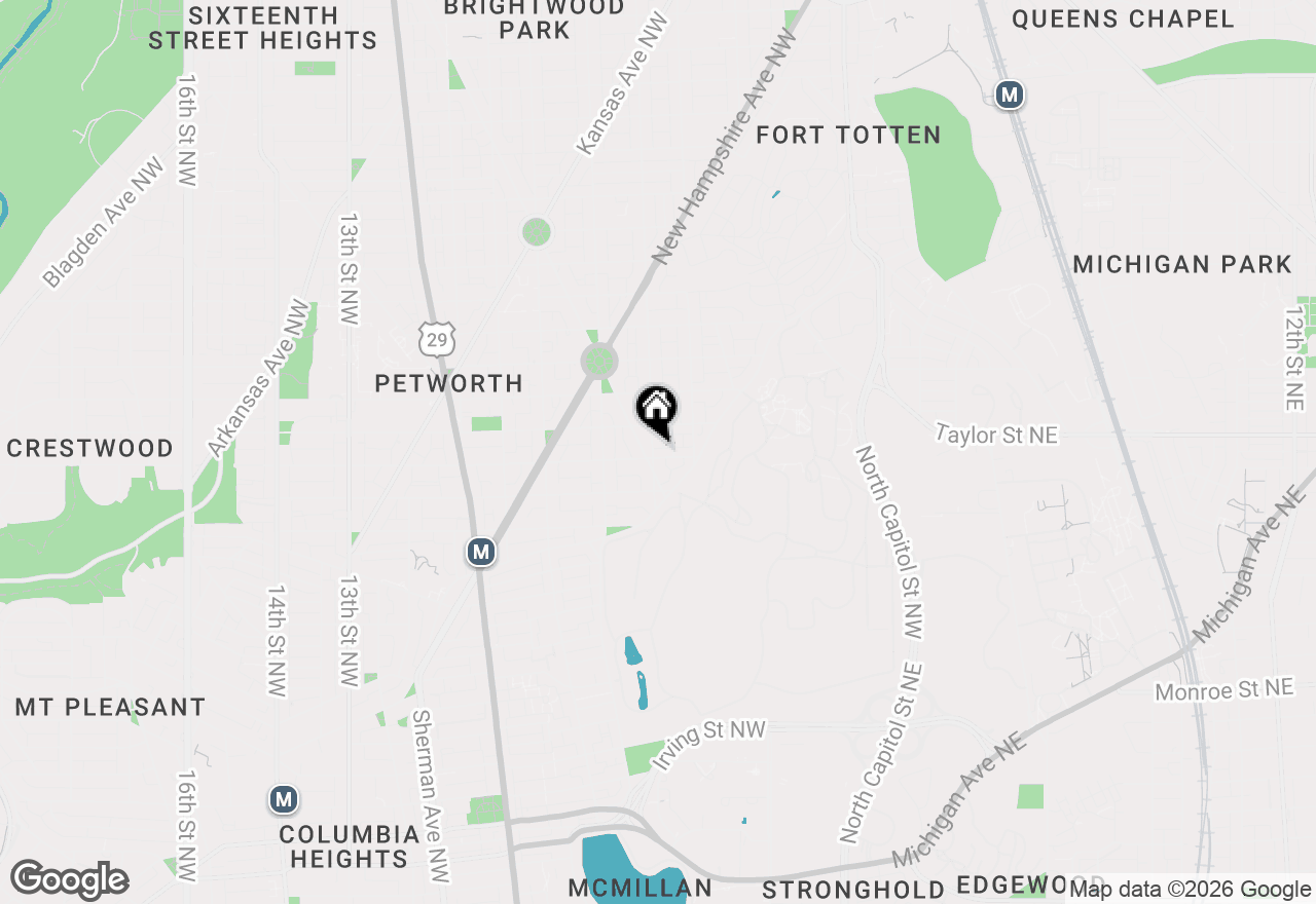 Map of 4001 4th Street Nw, Washington, DC 20011