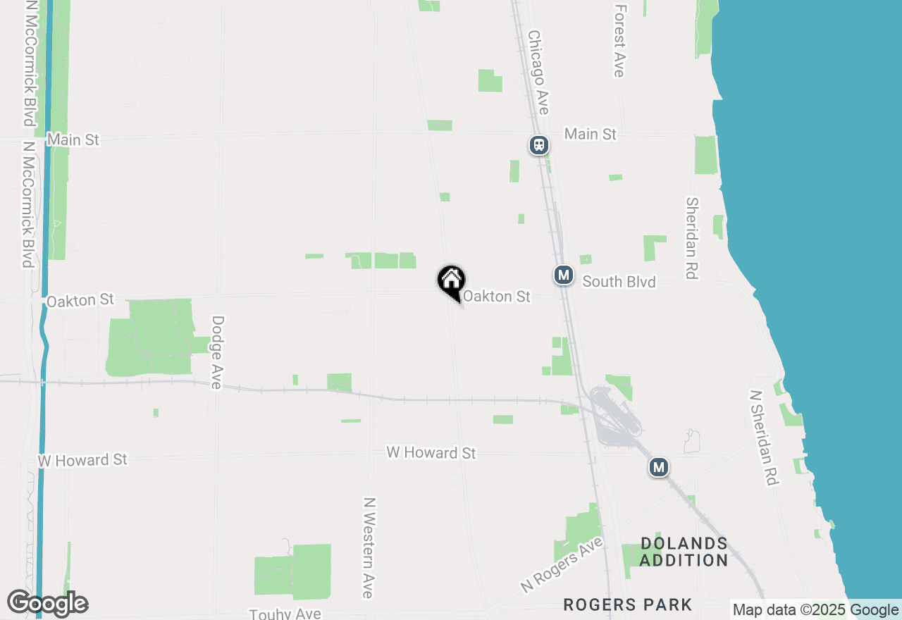 Map of 439 Ridge Avenue #2, Evanston, IL 60202