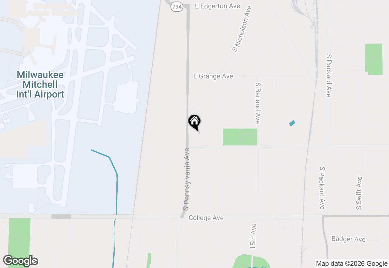 Map of 5829 S New York Ave, Cudahy, WI 53110