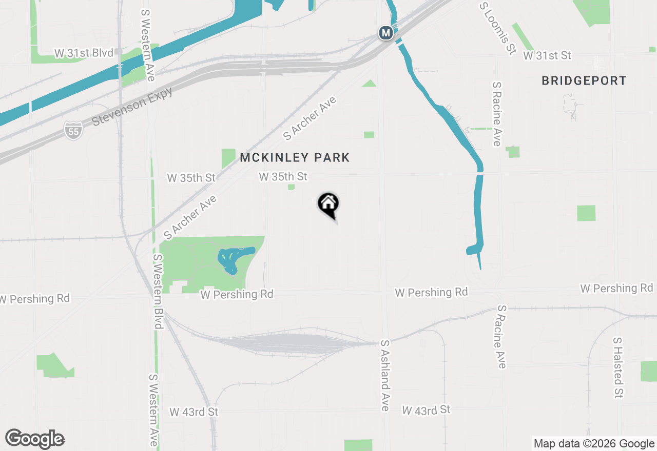 Map of 3645 S Wood Street, Chicago, IL 60609