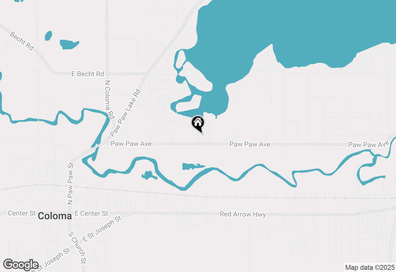 Map of 7048 Curtis Drive, Coloma, MI 49038