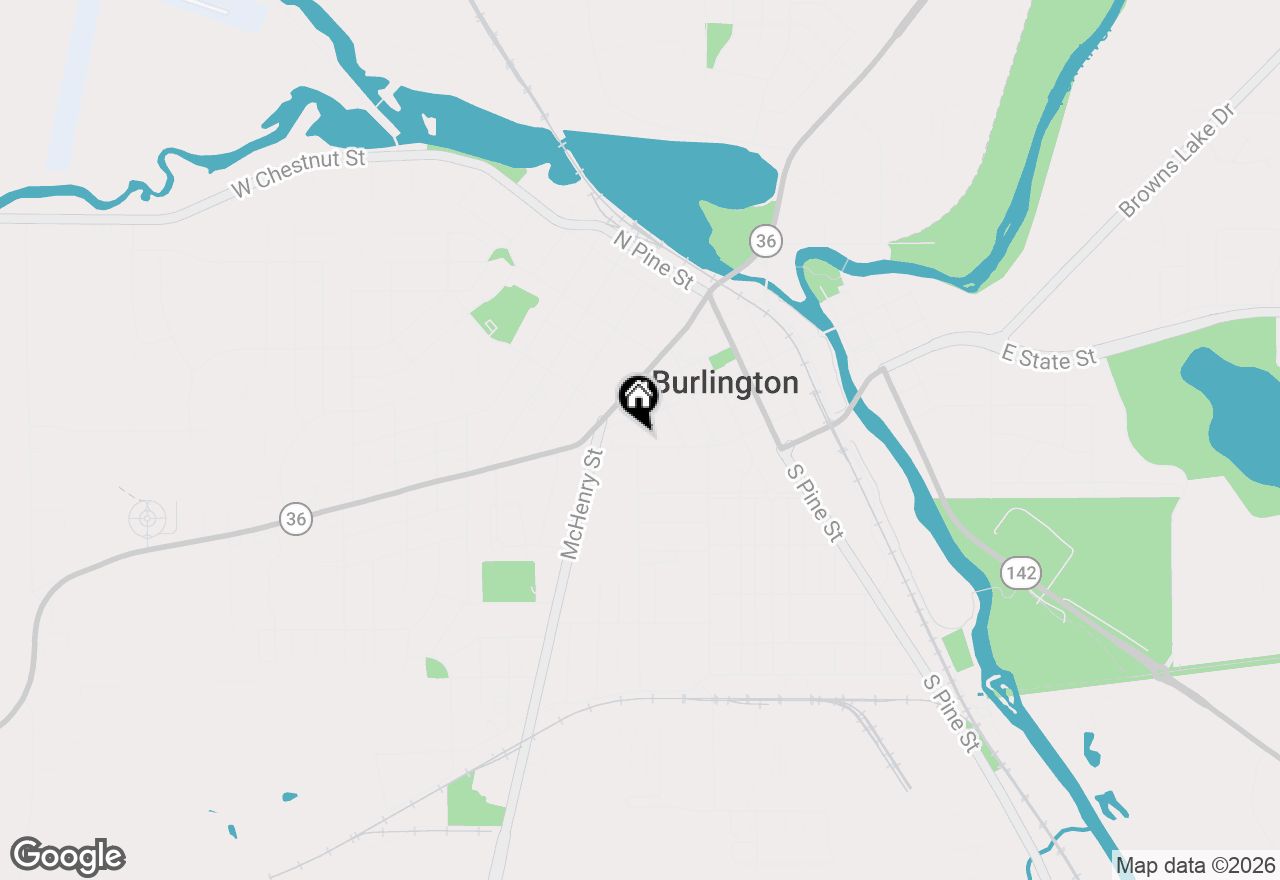 Map of 200 W State St, Burlington, WI 53105