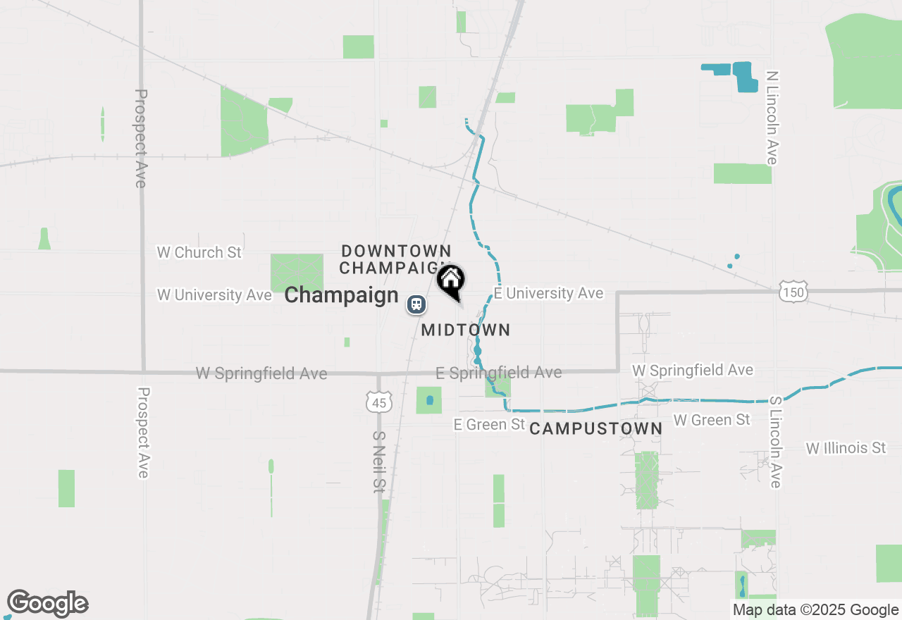 Map of 75 E Chester Street, Champaign, IL 61820