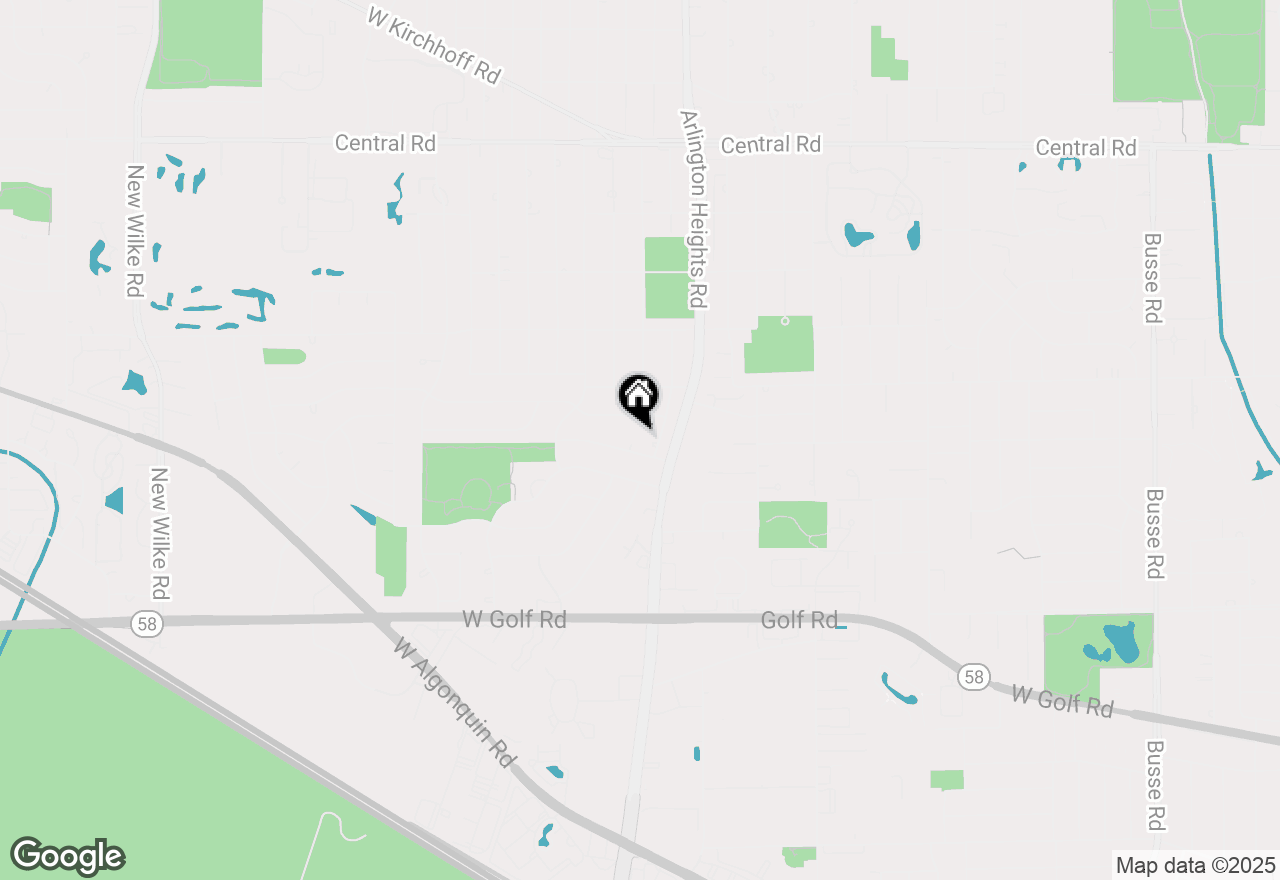 Map of 8 W Emerson Street, Arlington Heights, IL 60005