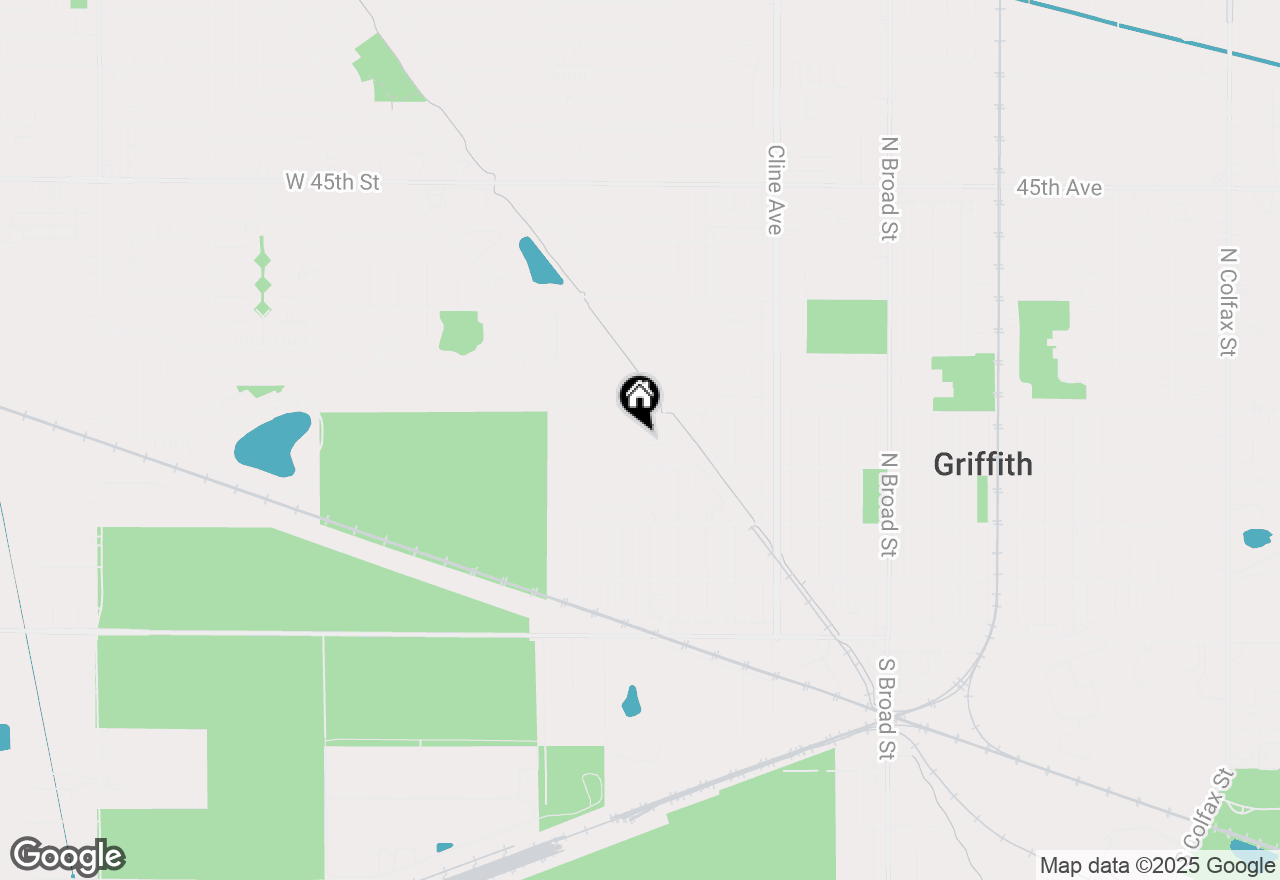 Map of 424 S Park Drive, Griffith, IN 46319