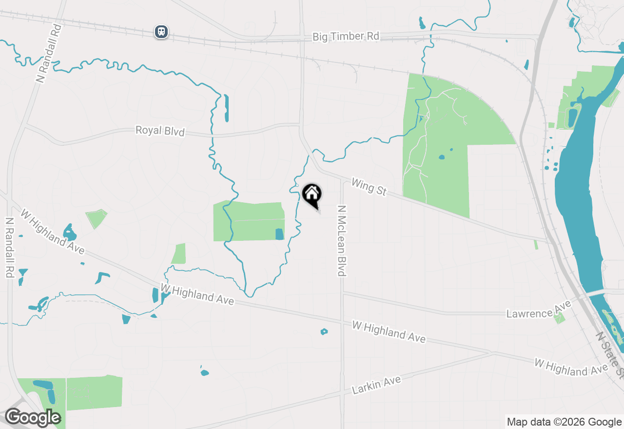Map of 1460 Eagle Road, Elgin, IL 60123