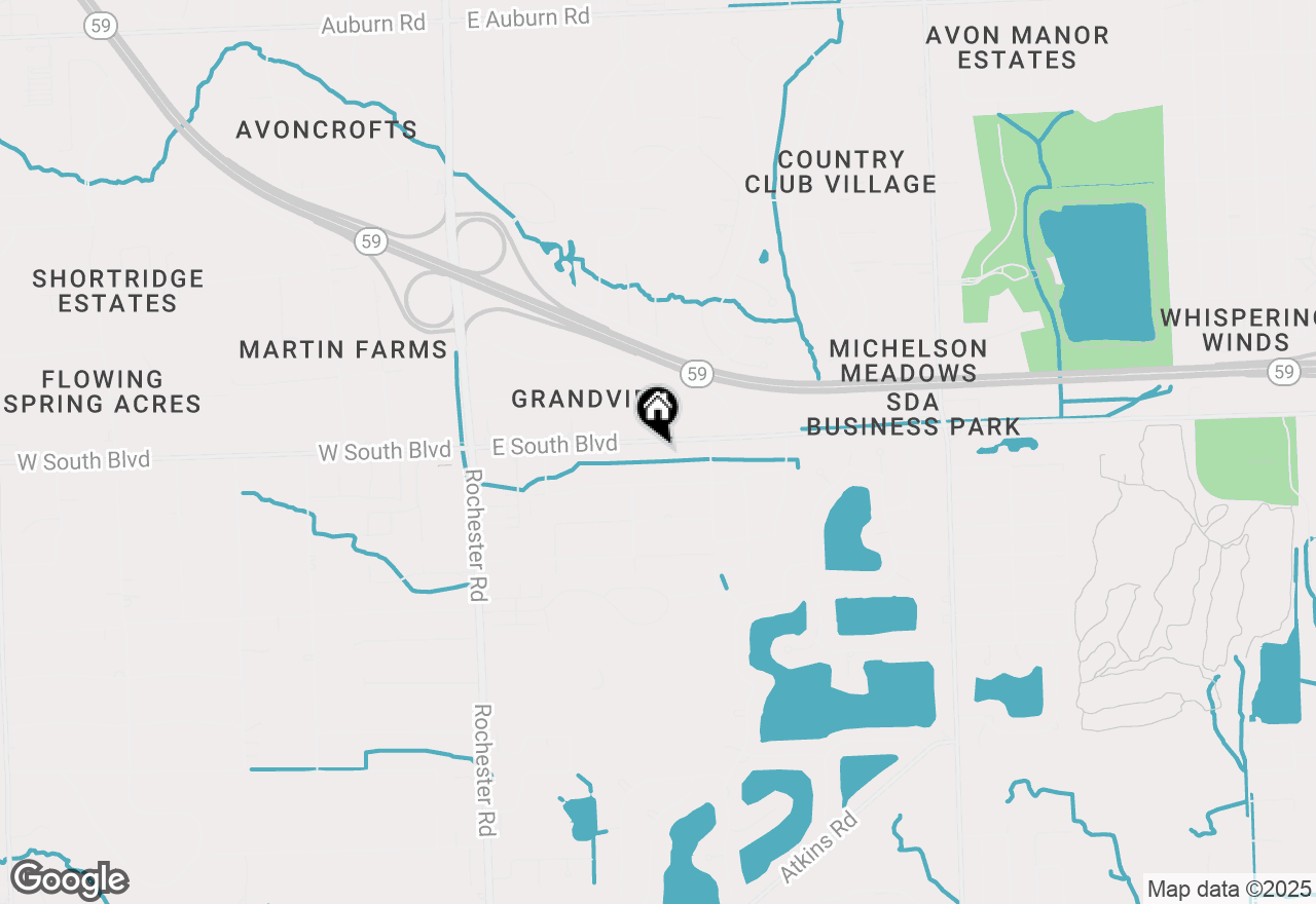 Map of 388 E South Boulevard, Troy, MI 48085