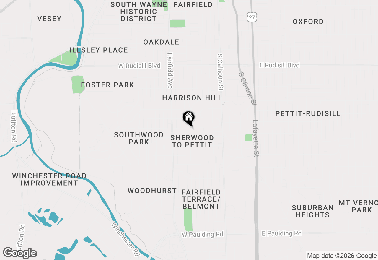 Map of 4502 Hoagland Avenue, Fort Wayne, IN 46807