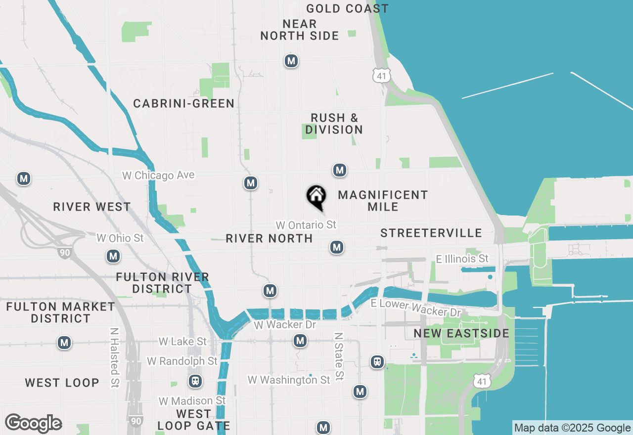 Map of 642 N Dearborn Street #CH, Chicago, IL 60654