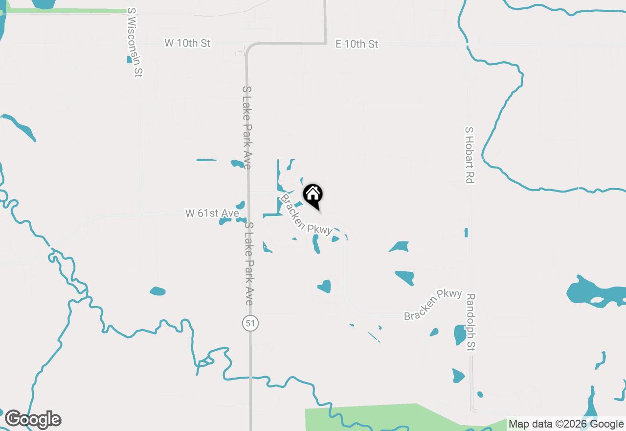 Map of 496 Hidden Oak Drive, Hobart, IN 46342