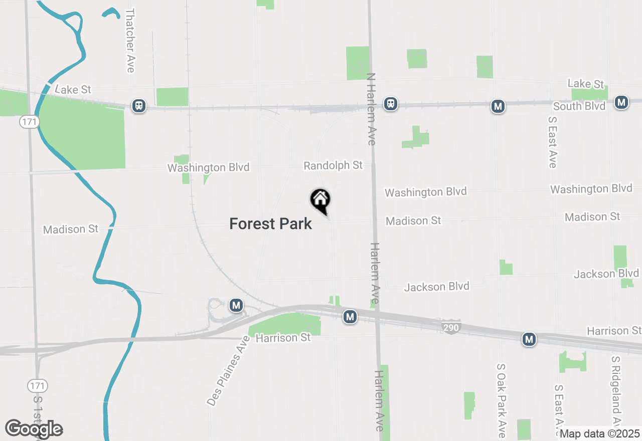 Map of 7349 Madison Street #D, Forest Park, IL 60130