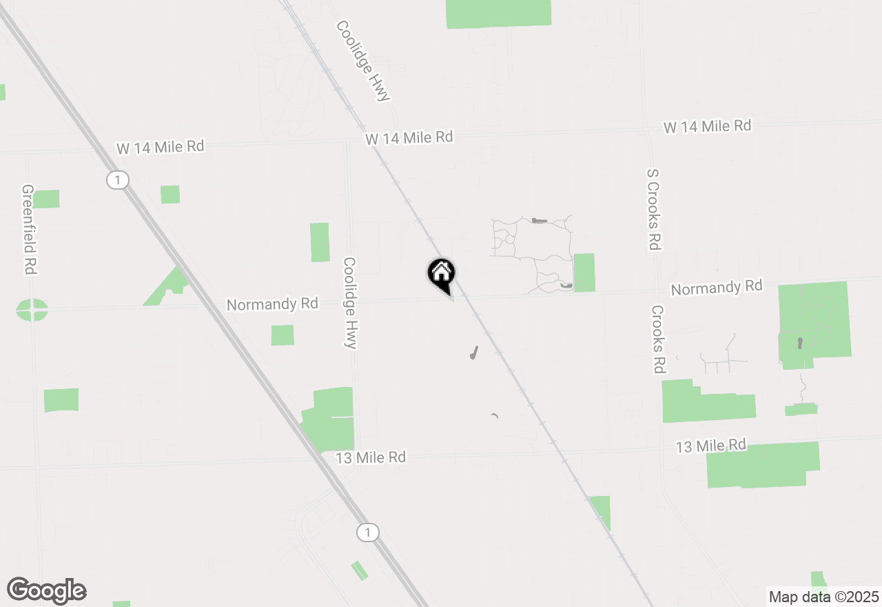 Map of 2711 Normandy Road, Royal Oak, MI 48073