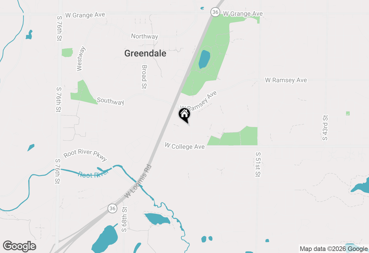 Map of 6009 Oriole Ln, Greendale, WI 53129