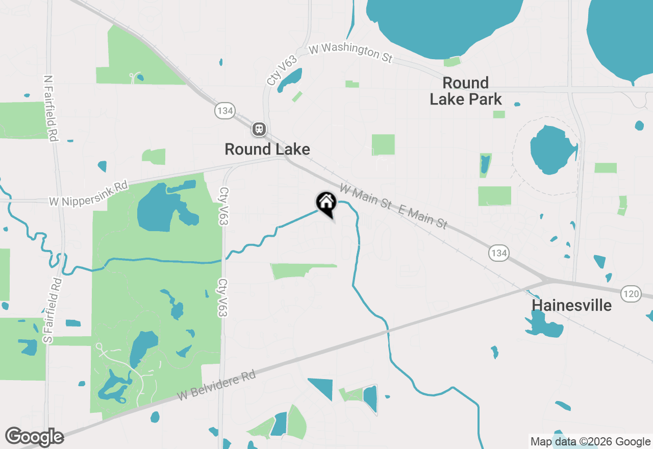 Map of 241 W Whispering Oaks Lane, Round Lake, IL 60073