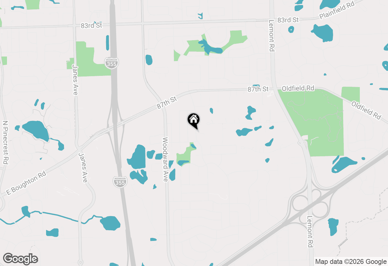 Map of (Address confidential), Downers Grove, Illinois 60516