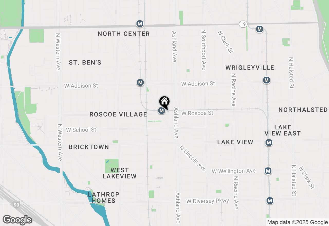 Map of 1650 W Roscoe Street #410, Chicago, IL 60657