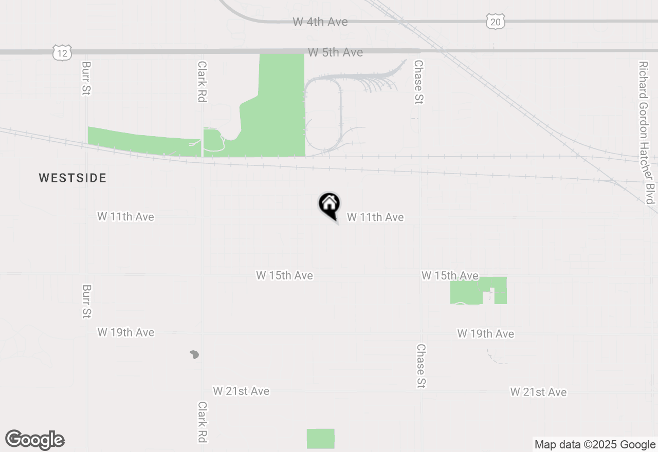 Map of 1120 Wallace Street, Gary, IN 46404