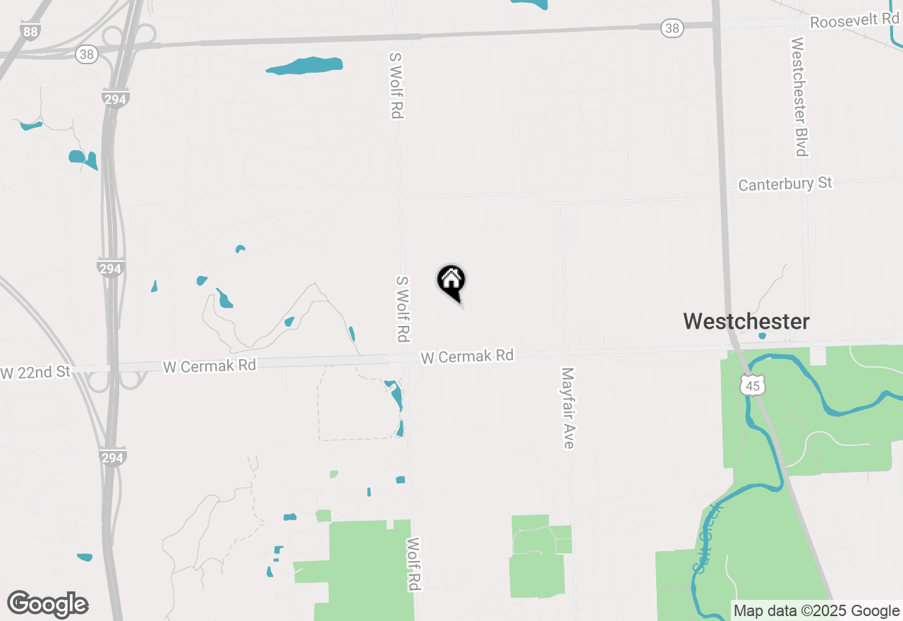 Map of 11157 Shaw Street, Westchester, IL 60154