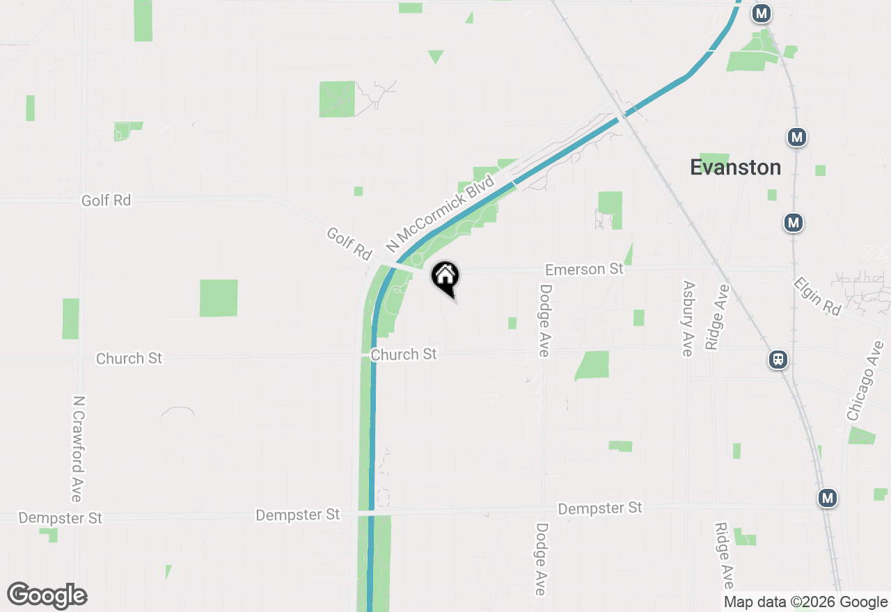 Map of 1808 Laurel Avenue, Evanston, IL 60201