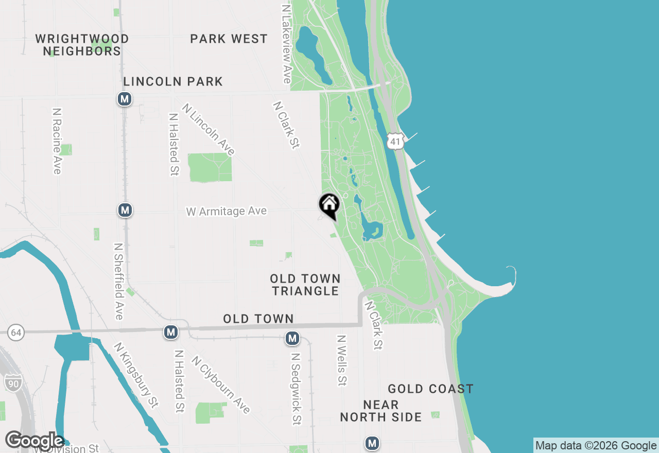 Map of 1920 N Clark Street #14B, Chicago, IL 60614