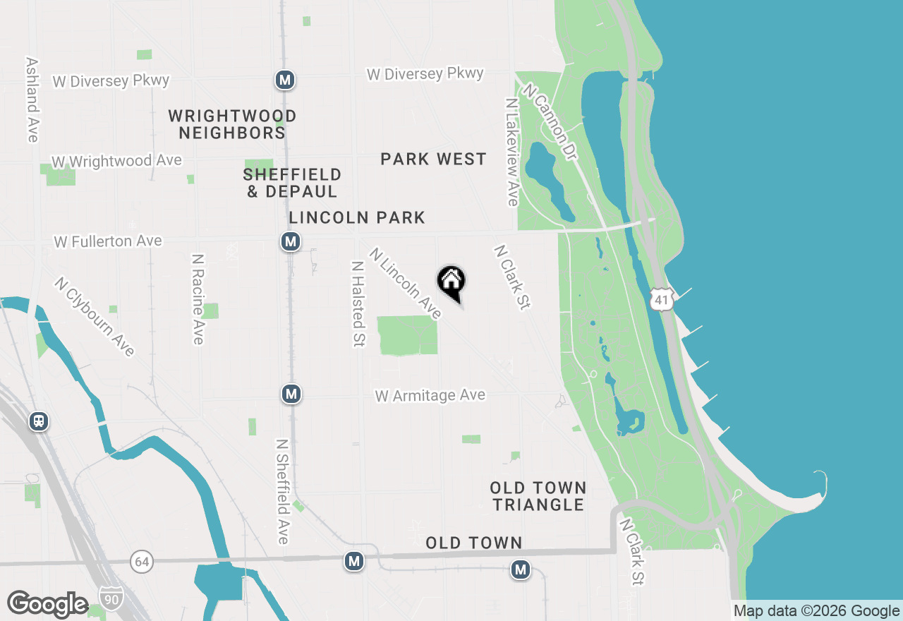 Map of 540 W Webster Avenue #802, Chicago, IL 60614