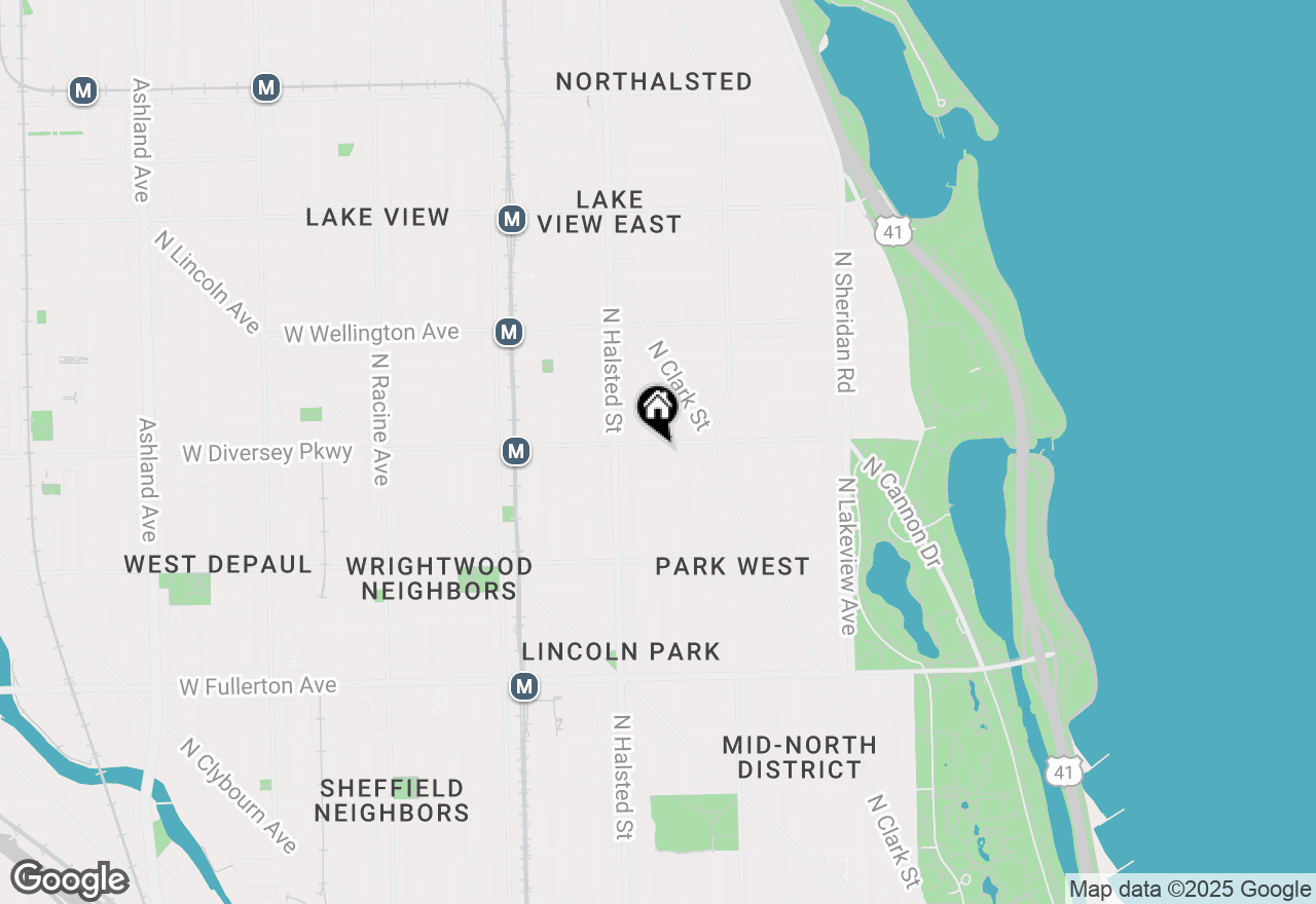 Map of 715 W Diversey Parkway #5, Chicago, IL 60614