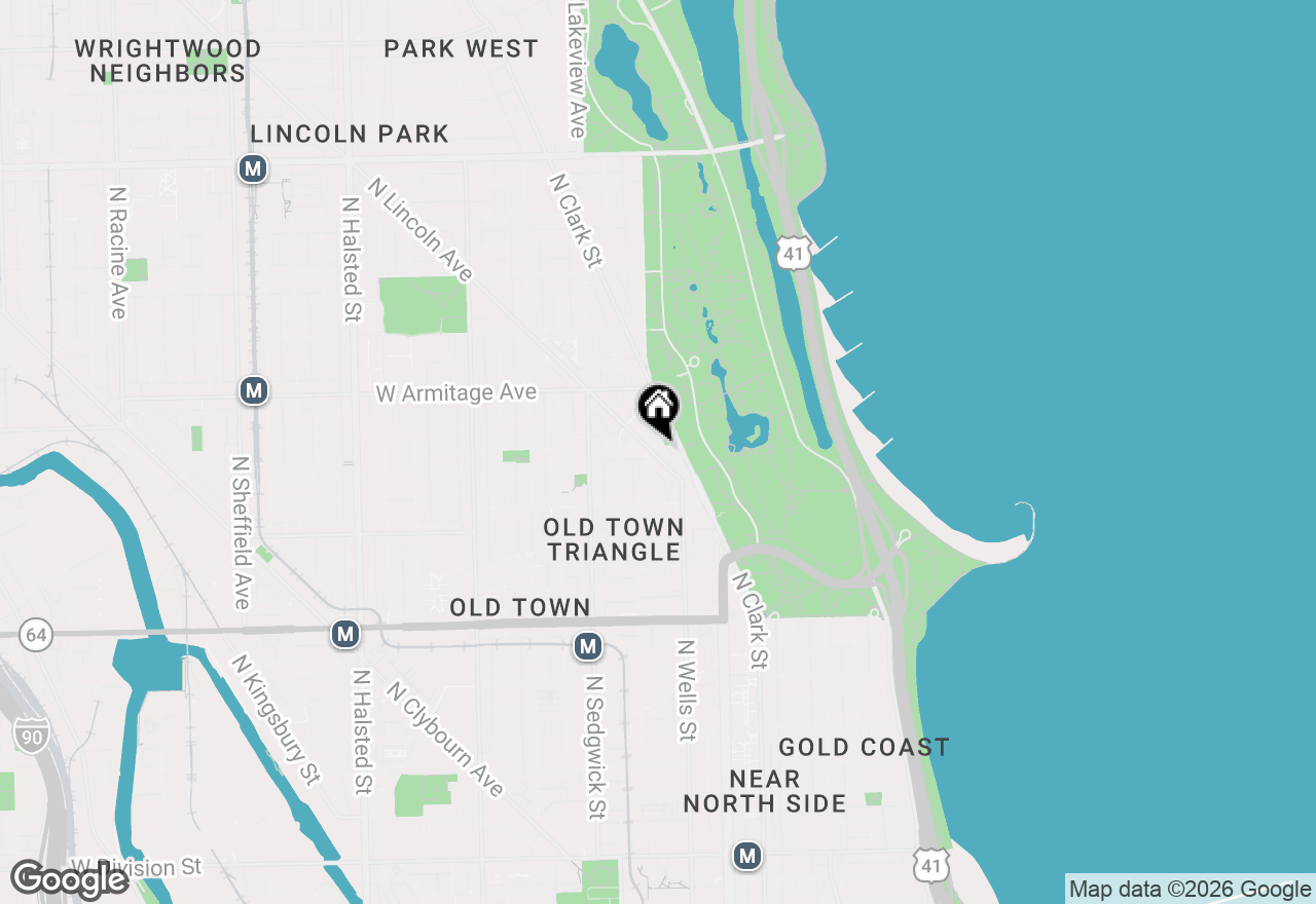 Map of 223 W Wisconsin Street #2C, Chicago, IL 60614