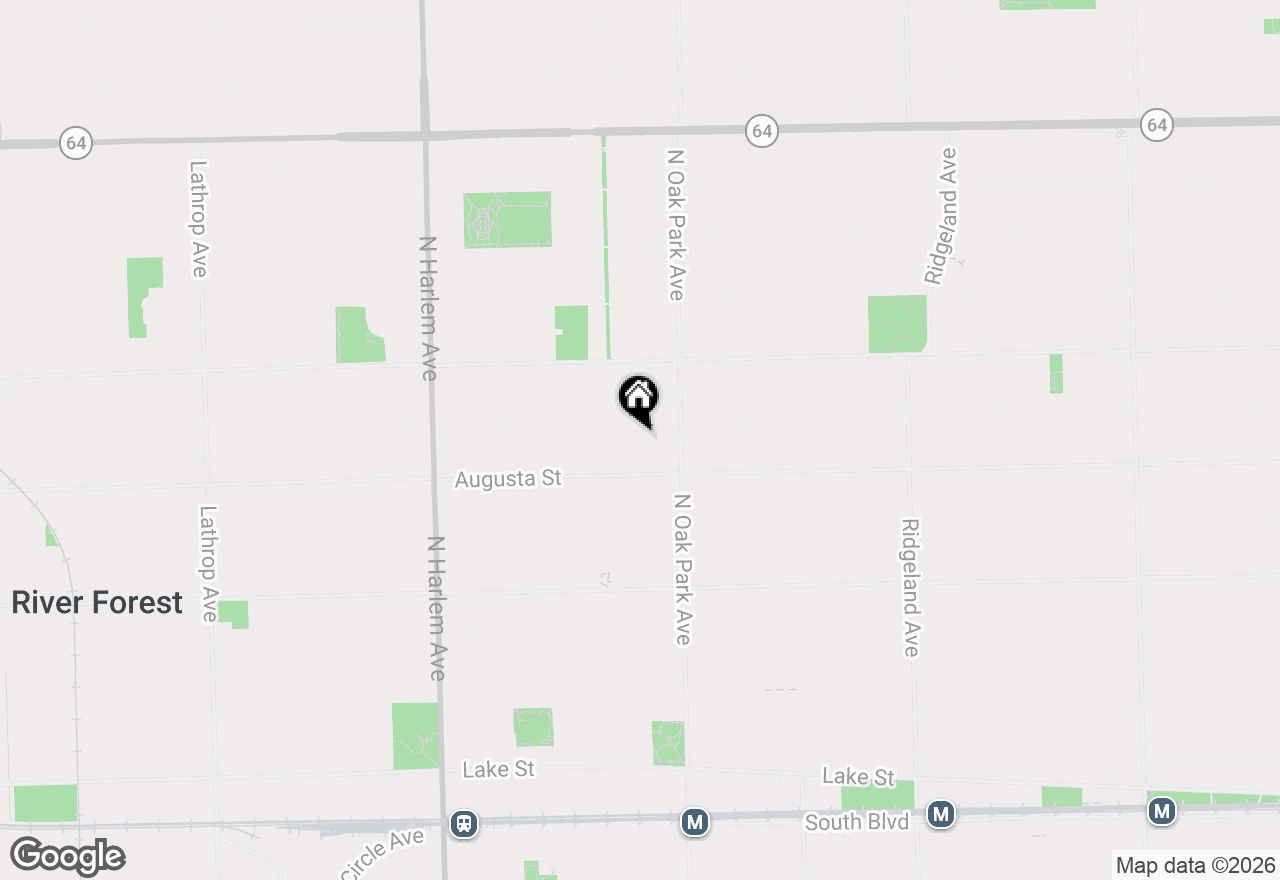 Map of 729 N Grove Avenue, Oak Park, IL 60302