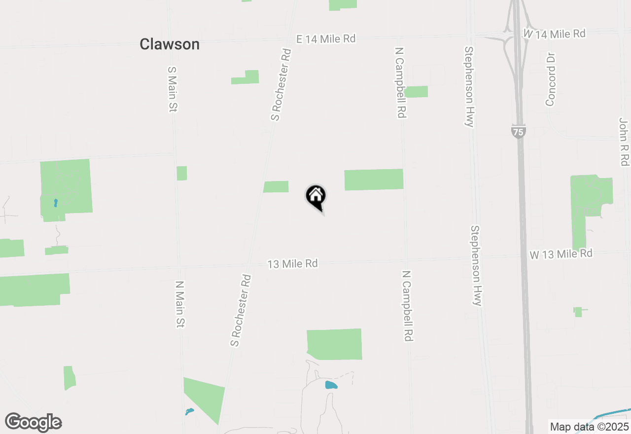 Map of 927 Woodlawn Avenue, Royal Oak, MI 48073