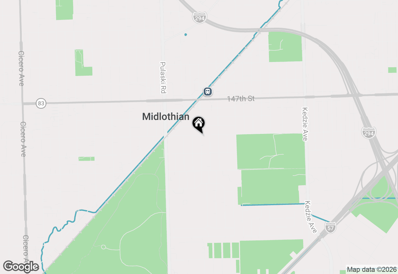 Map of 14900 Hamlin Avenue, Midlothian, IL 60445