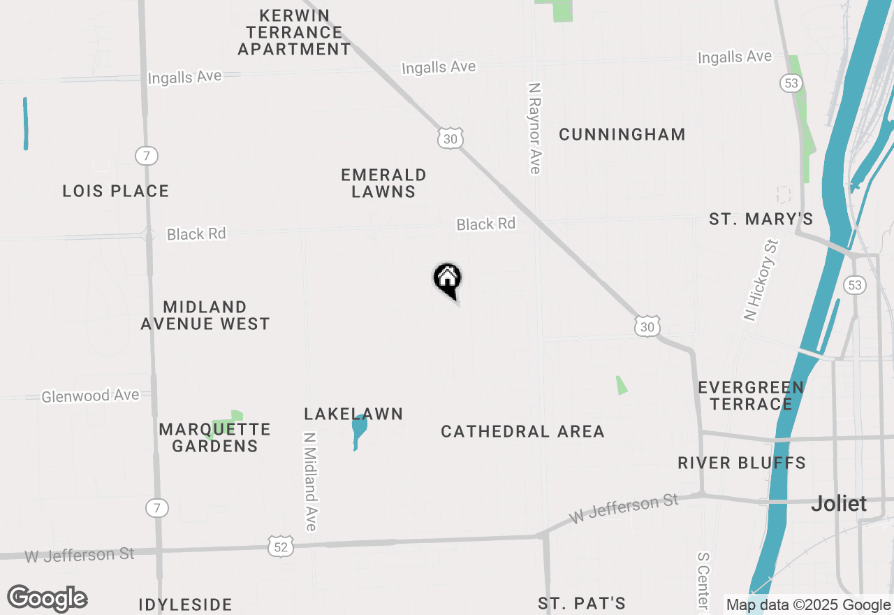 Map of 1004 Douglas Street, Joliet, IL 60435