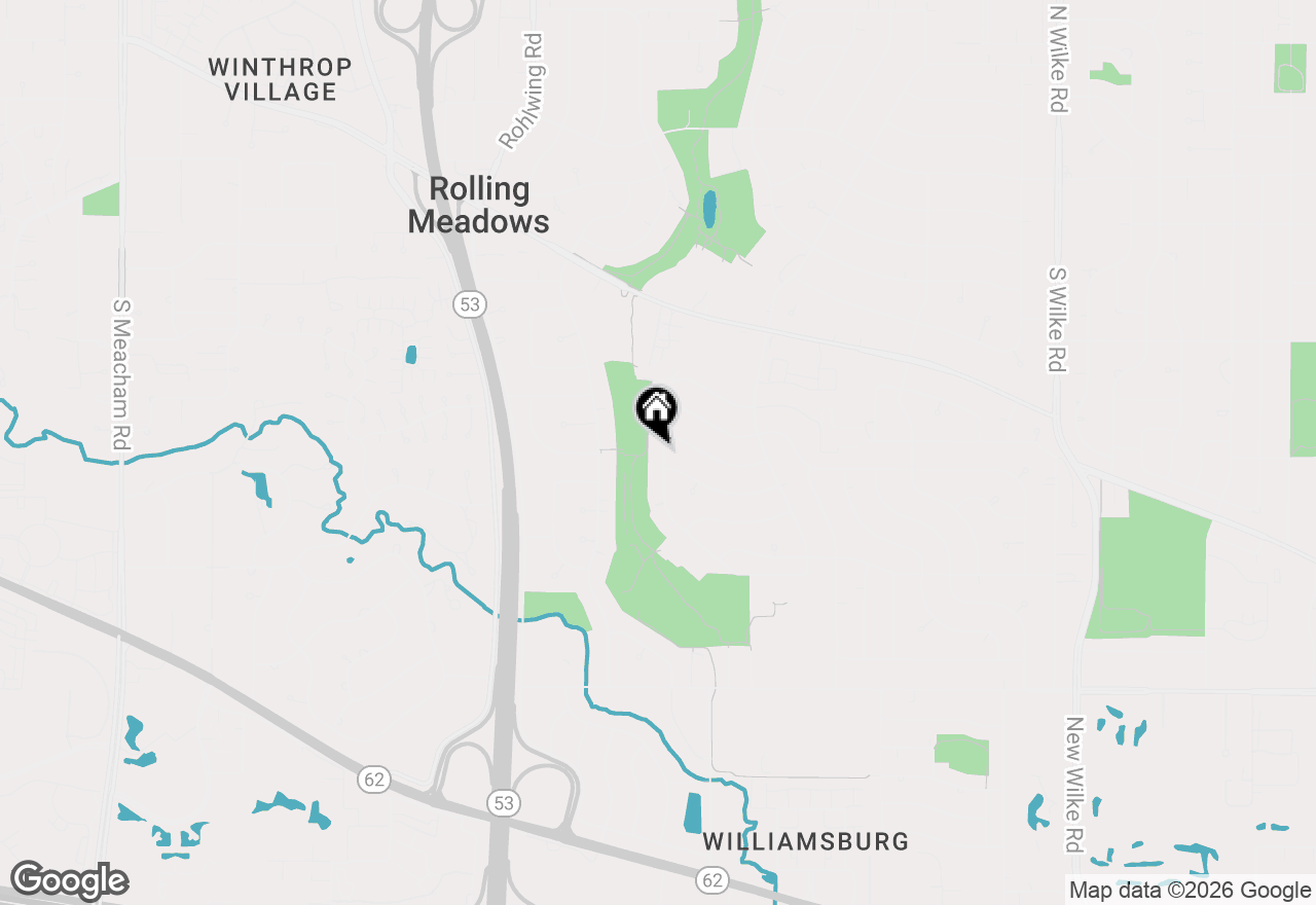 Map of 3407 Pheasant Drive, Rolling Meadows, IL 60008