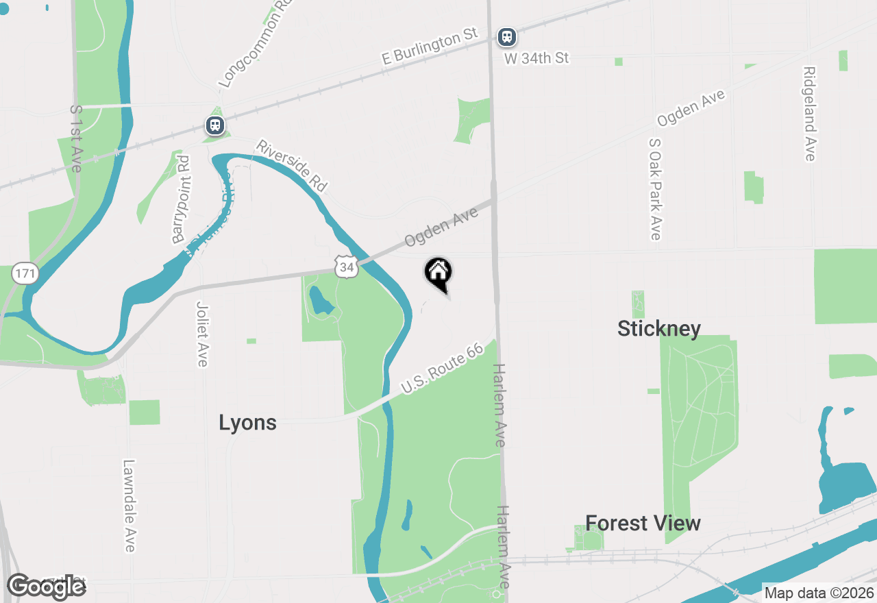 Map of 7316 40th Street #4C, Lyons, IL 60534