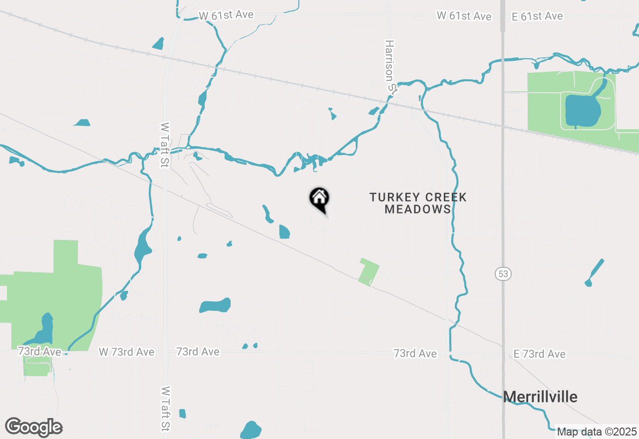 Map of 7022 Fillmore Drive, Merrillville, IN 46410