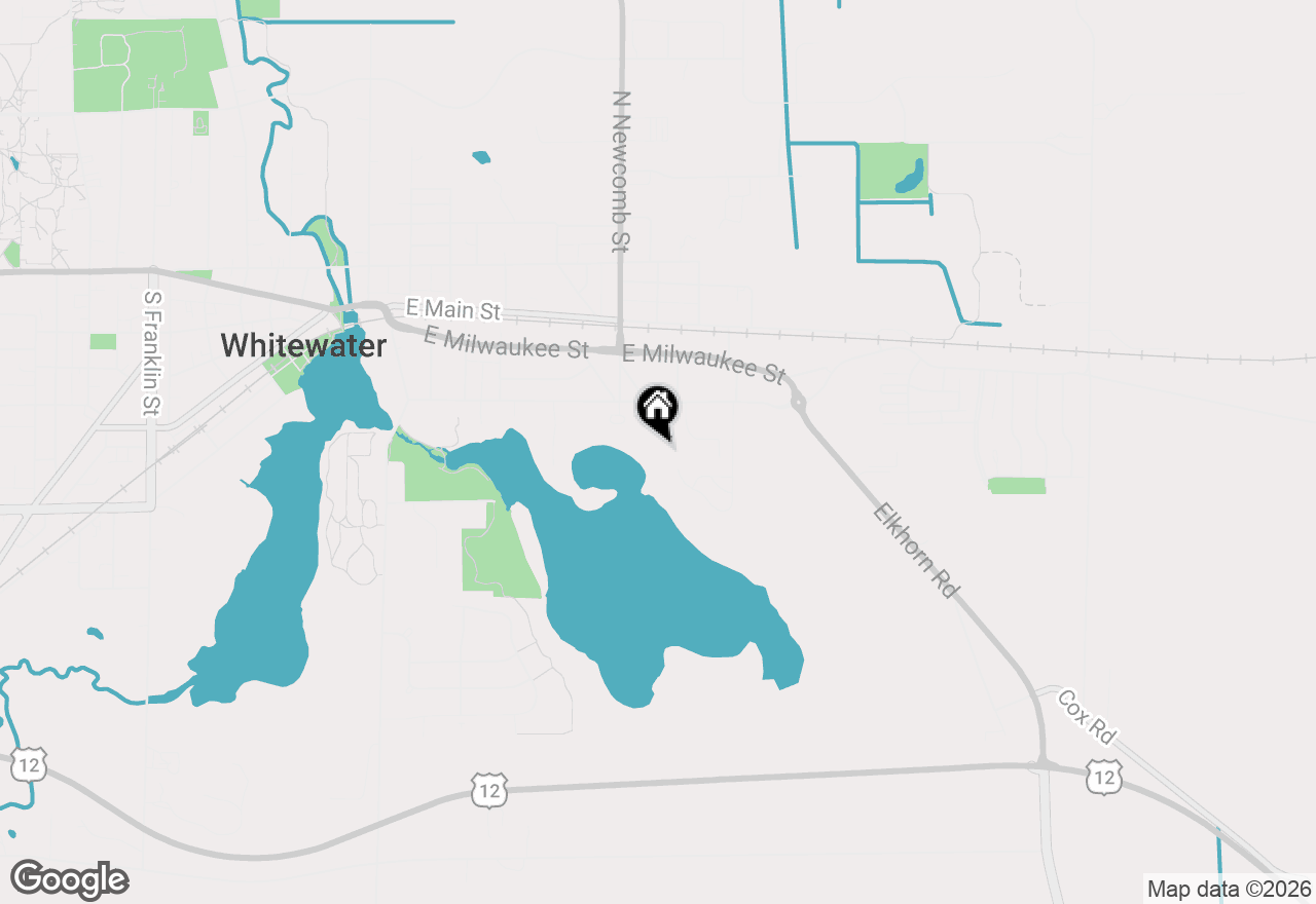 Map of 727 E Clay Street, Whitewater, WI 53190