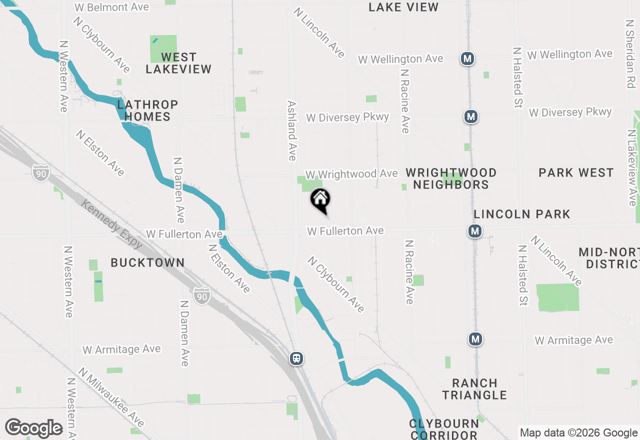 Map of 2422 N Greenview Avenue, Chicago, IL 60614