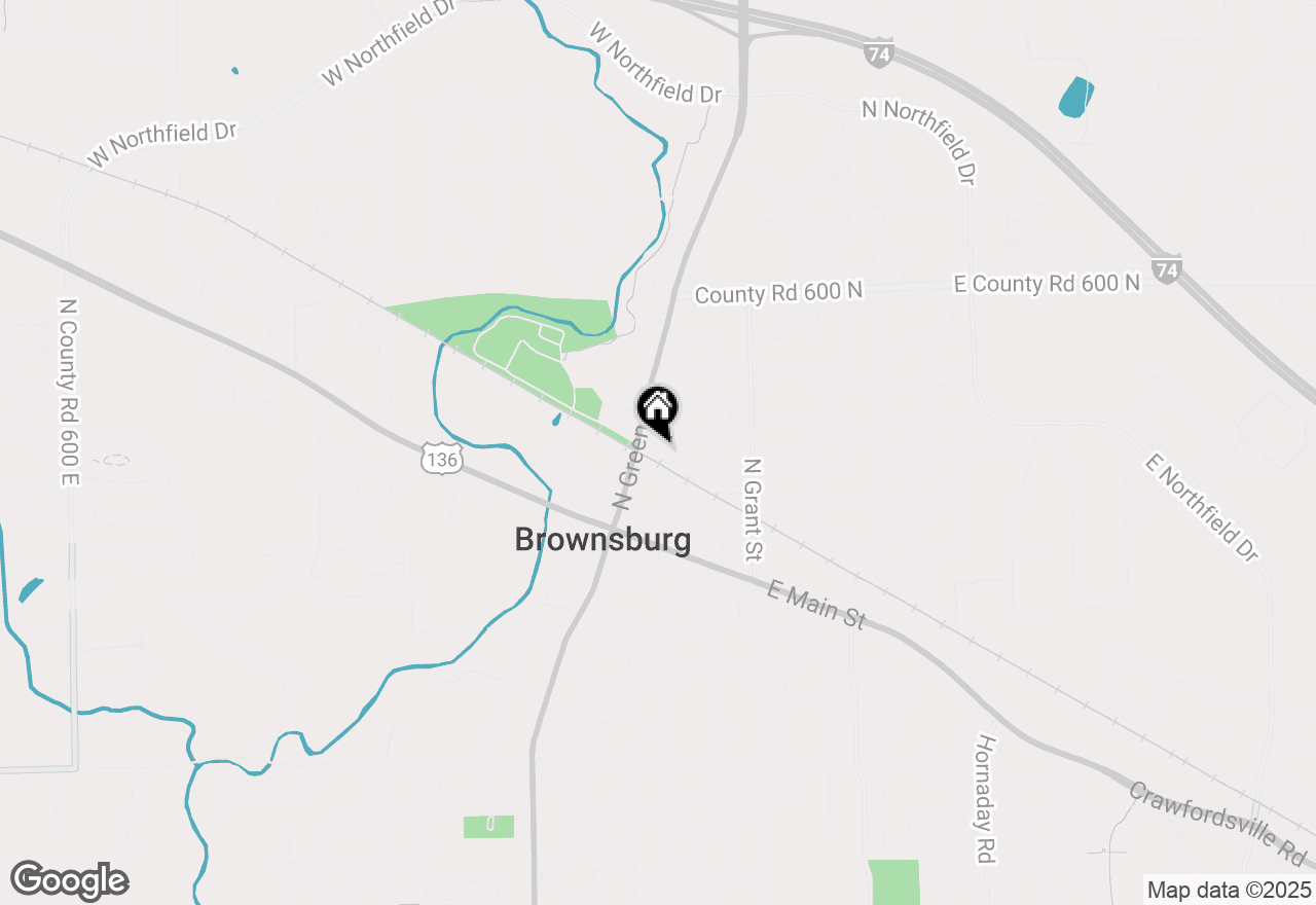 Map of 200 N Adams Street, Brownsburg, IN 46112