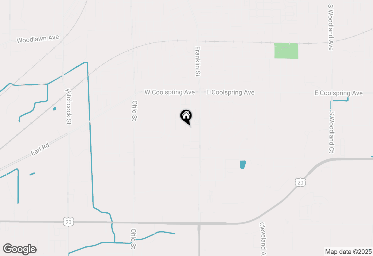 Map of 209 Walnut Street, Michigan City, IN 46360