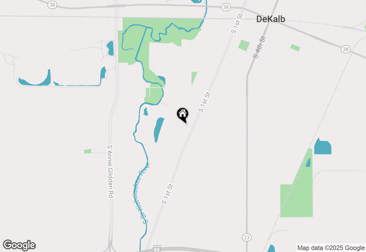 Map of 1125 Mcconnell Avenue, Dekalb, IL 60115