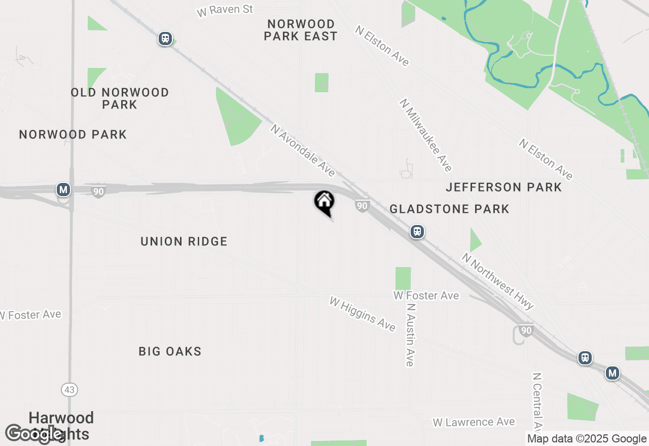 Map of 5428 N Mobile Avenue, Chicago, IL 60630