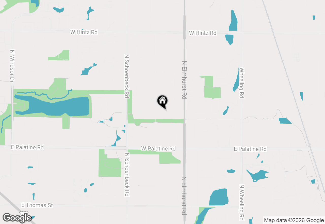 Map of 16 S Wildwood Drive, Prospect Heights, IL 60070