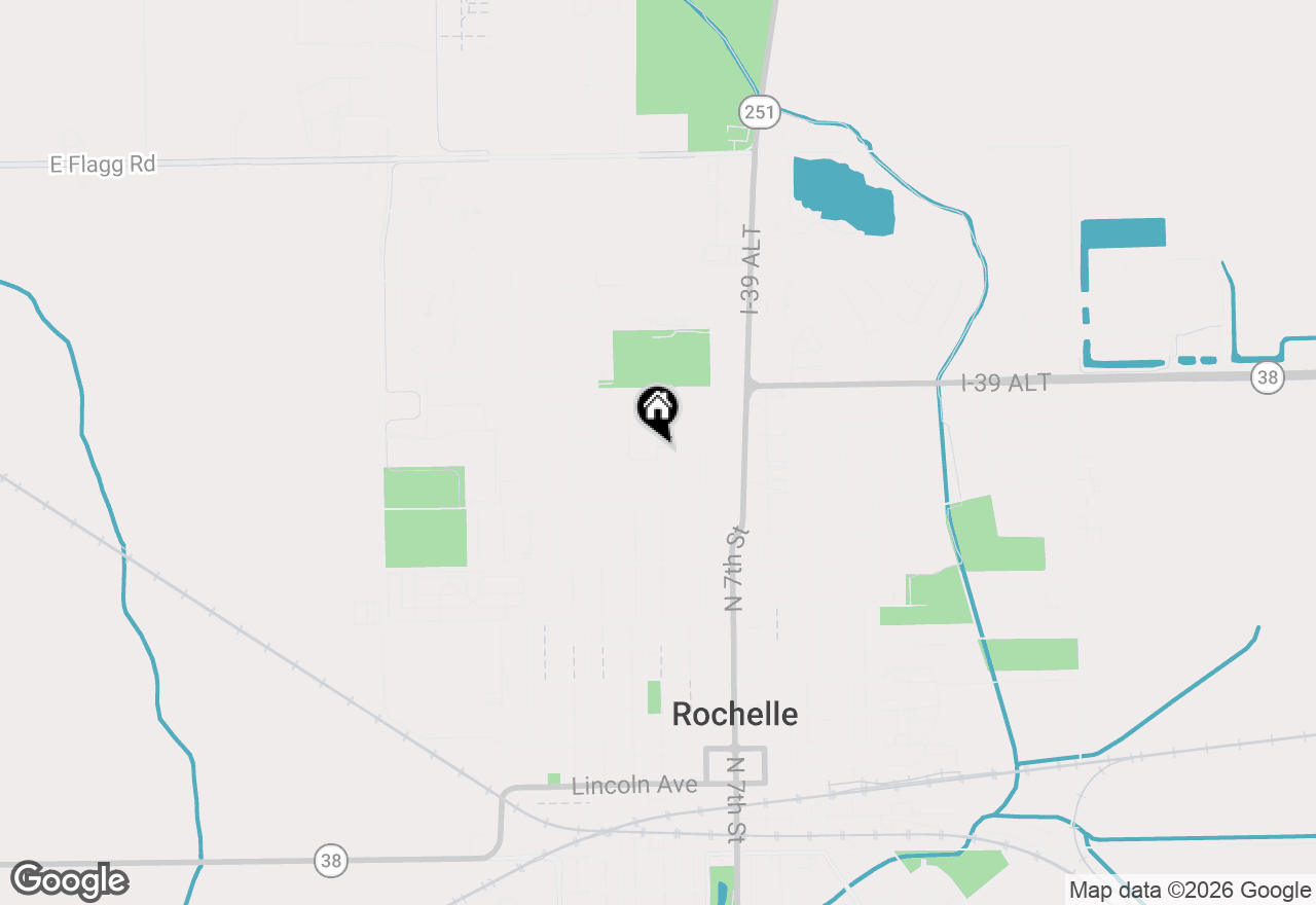 Map of 1105 Tilton Park Drive, Rochelle, IL 61068