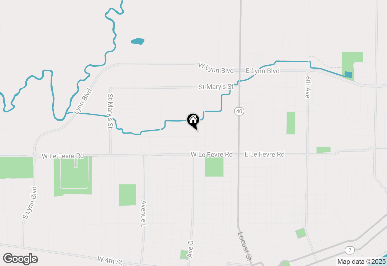 Map of 1901 Avenue H, Sterling, IL 61081