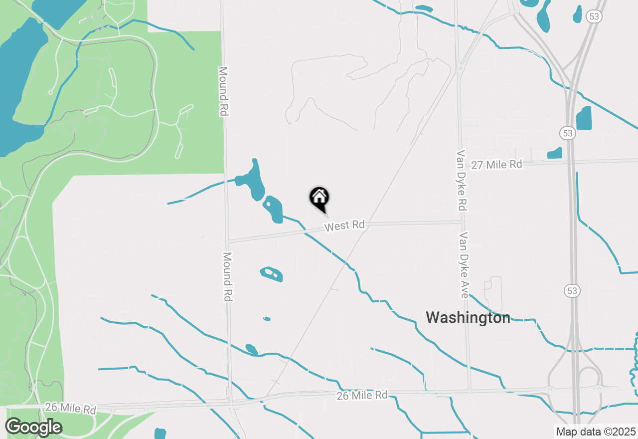 Map of 6725 Boulder Pointe Drive, Washington, MI 48094