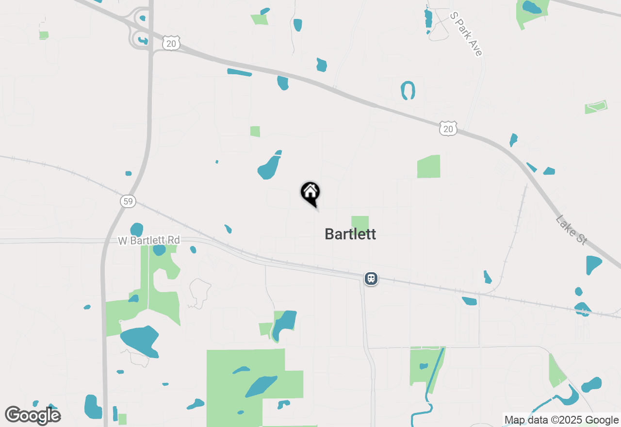 Map of 124 N Western Avenue, Bartlett, IL 60103