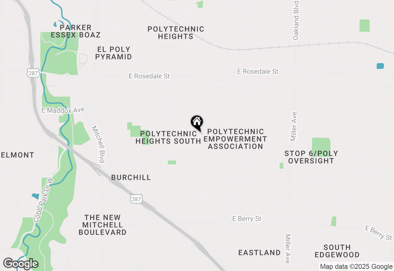 Map of 3423 Avenue N, Fort Worth, TX 76105